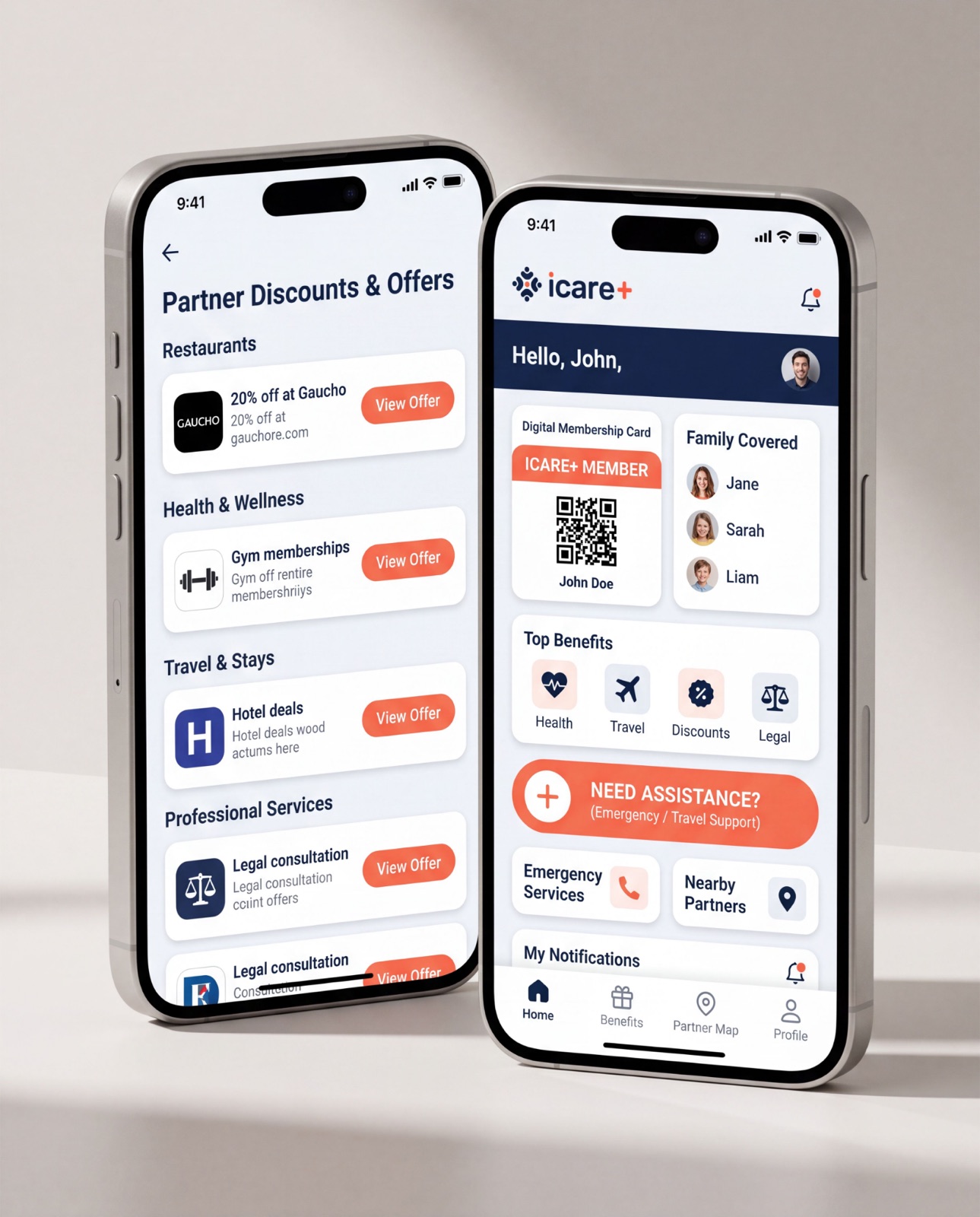 Aplicativo icare+ com carteirinha digital, benefícios e acionamento de assistência